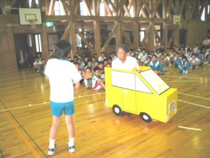 防犯教室での訓練